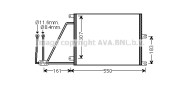 OL5265 AVA QUALITY COOLING kondenzátor klimatizácie OL5265 AVA QUALITY COOLING