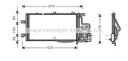 OL5310 AVA QUALITY COOLING kondenzátor klimatizácie OL5310 AVA QUALITY COOLING