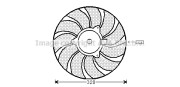 OL7540 Větrák, chlazení motoru AVA QUALITY COOLING