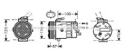 OLK319 AVA QUALITY COOLING kompresor klimatizácie OLK319 AVA QUALITY COOLING