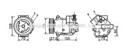 OLK497 AVA QUALITY COOLING kompresor klimatizácie OLK497 AVA QUALITY COOLING