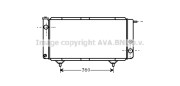 PE2003 AVA QUALITY COOLING chladič motora PE2003 AVA QUALITY COOLING