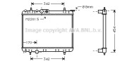 PE2189 AVA QUALITY COOLING chladič motora PE2189 AVA QUALITY COOLING