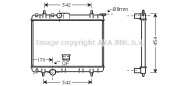 PE2210 Chladič, chlazení motoru AVA QUALITY COOLING