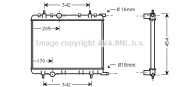 PE2236 Chladič, chlazení motoru AVA QUALITY COOLING