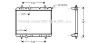 PE2260 AVA QUALITY COOLING chladič motora PE2260 AVA QUALITY COOLING