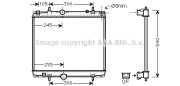 PE2331 Chladič, chlazení motoru AVA QUALITY COOLING