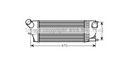 PE4336 AVA QUALITY COOLING chladič plniaceho vzduchu PE4336 AVA QUALITY COOLING