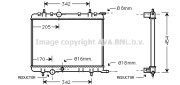 PEA2223 AVA QUALITY COOLING chladič motora PEA2223 AVA QUALITY COOLING