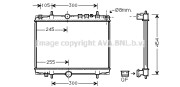 PEA2234 AVA QUALITY COOLING chladič motora PEA2234 AVA QUALITY COOLING