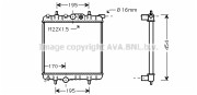 PEA2243 AVA QUALITY COOLING chladič motora PEA2243 AVA QUALITY COOLING