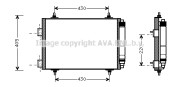 PEA5215 Kondenzátor, klimatizace AVA QUALITY COOLING