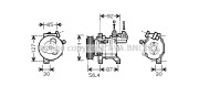 PEK318 AVA QUALITY COOLING kompresor klimatizácie PEK318 AVA QUALITY COOLING