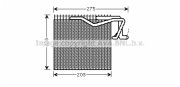 PEV287 Výparník, klimatizace AVA QUALITY COOLING