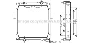 REA2068 Chladič, chlazení motoru AVA QUALITY COOLING
