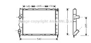 RT2267 AVA QUALITY COOLING chladič motora RT2267 AVA QUALITY COOLING