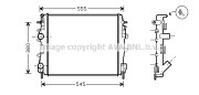 RT2325 AVA QUALITY COOLING chladič motora RT2325 AVA QUALITY COOLING