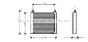 RT3146 Olejový chladič, motorový olej AVA QUALITY COOLING