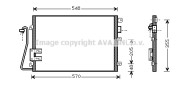 RTA5376 Kondenzátor, klimatizace AVA QUALITY COOLING