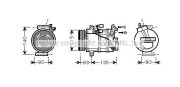 RTAK392 Kompresor, klimatizace AVA QUALITY COOLING