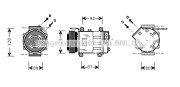 RTK046 Kompresor, klimatizace AVA QUALITY COOLING