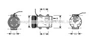 RTK067 Kompresor, klimatizace AVA QUALITY COOLING