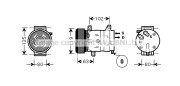 RTK404 Kompresor, klimatizace AVA QUALITY COOLING