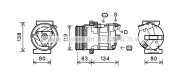 RTK481 Kompresor, klimatizace AVA QUALITY COOLING