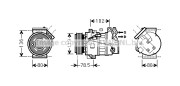 RTK620 Kompresor, klimatizace AVA QUALITY COOLING