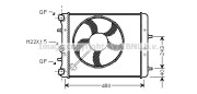 SA2013 AVA QUALITY COOLING chladič motora SA2013 AVA QUALITY COOLING