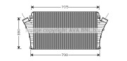 SB4068 AVA QUALITY COOLING chladič plniaceho vzduchu SB4068 AVA QUALITY COOLING