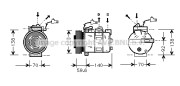 SBK065 Kompresor, klimatizace AVA QUALITY COOLING