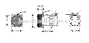 SCK017 Kompresor, klimatizace AVA QUALITY COOLING