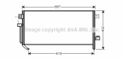 SU5060 Kondenzátor, klimatizace AVA QUALITY COOLING