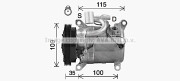 SZK118 Kompresor, klimatizace AVA QUALITY COOLING