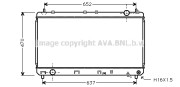 TO2247 Chladič, chlazení motoru AVA QUALITY COOLING