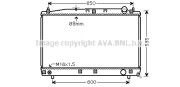 TO2486 AVA QUALITY COOLING chladič motora TO2486 AVA QUALITY COOLING