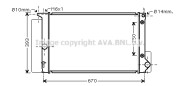 TO2695 AVA QUALITY COOLING chladič motora TO2695 AVA QUALITY COOLING