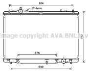 TO2711 Chladič, chlazení motoru AVA QUALITY COOLING