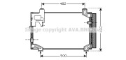 TO5394 AVA QUALITY COOLING kondenzátor klimatizácie TO5394 AVA QUALITY COOLING