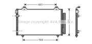 TO5481 Kondenzátor, klimatizace AVA QUALITY COOLING