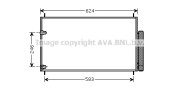 TOA5405 Kondenzátor, klimatizace AVA QUALITY COOLING