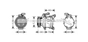 TOK447 Kompresor, klimatizace AVA QUALITY COOLING