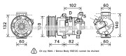 TOK607 Kompresor, klimatizace AVA QUALITY COOLING