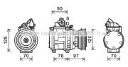 TOK619 Kompresor, klimatizace AVA QUALITY COOLING