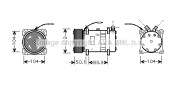 UVK116 Kompresor, klimatizace AVA QUALITY COOLING