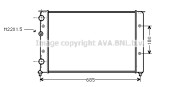 VN2124 AVA QUALITY COOLING chladič motora VN2124 AVA QUALITY COOLING