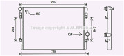 VN2336 Chladič, chlazení motoru AVA QUALITY COOLING