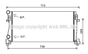 VN2340 AVA QUALITY COOLING chladič motora VN2340 AVA QUALITY COOLING