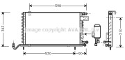 VN5118 Kondenzátor, klimatizace AVA QUALITY COOLING